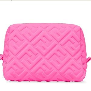 Fendi FF 1974 cosmetic pouch zucca lycra large pink